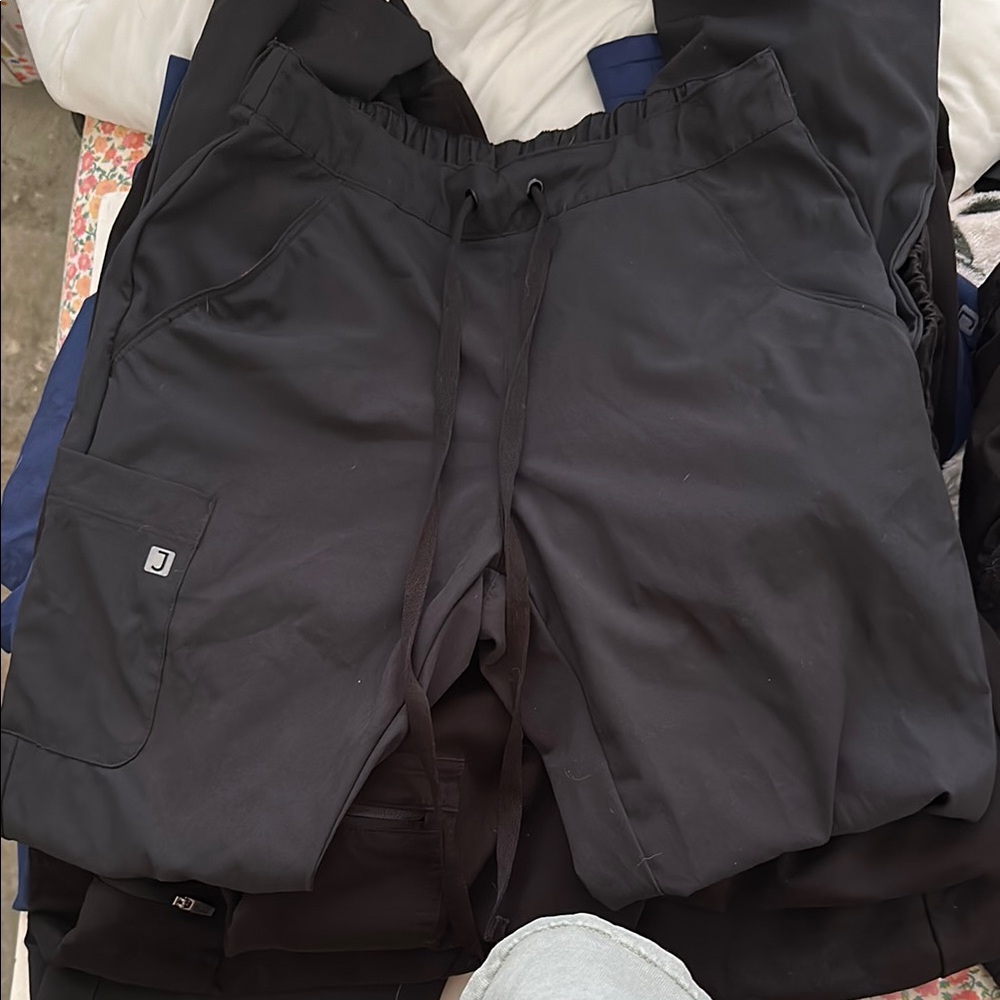 Smart Scrubs Black Pants Straight Leg